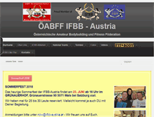 Tablet Screenshot of ifbb-austria.at